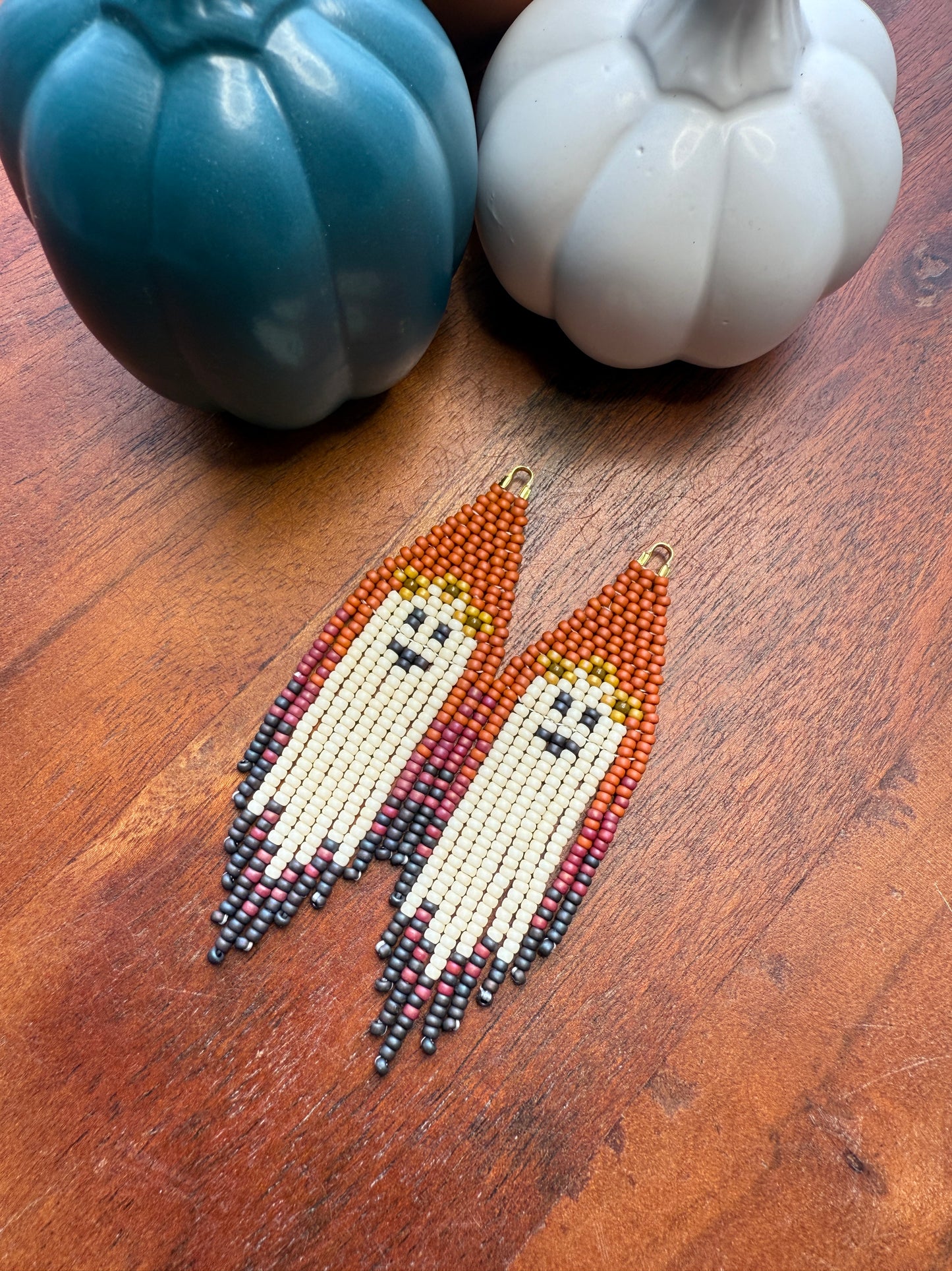 Terracotta/Dark Iris Flower Crown Ghosts