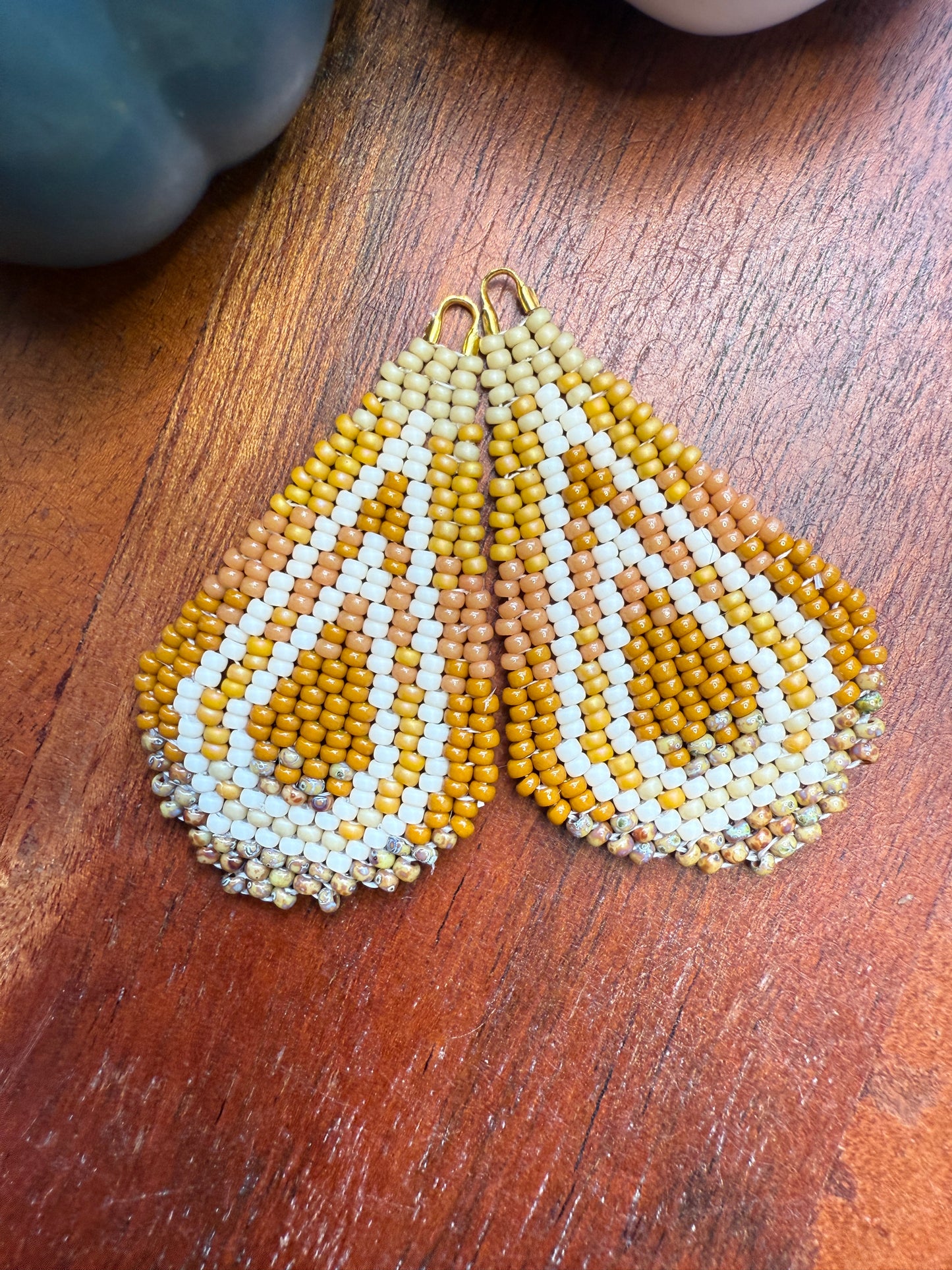 Mustard Fall Brickstitch Drops