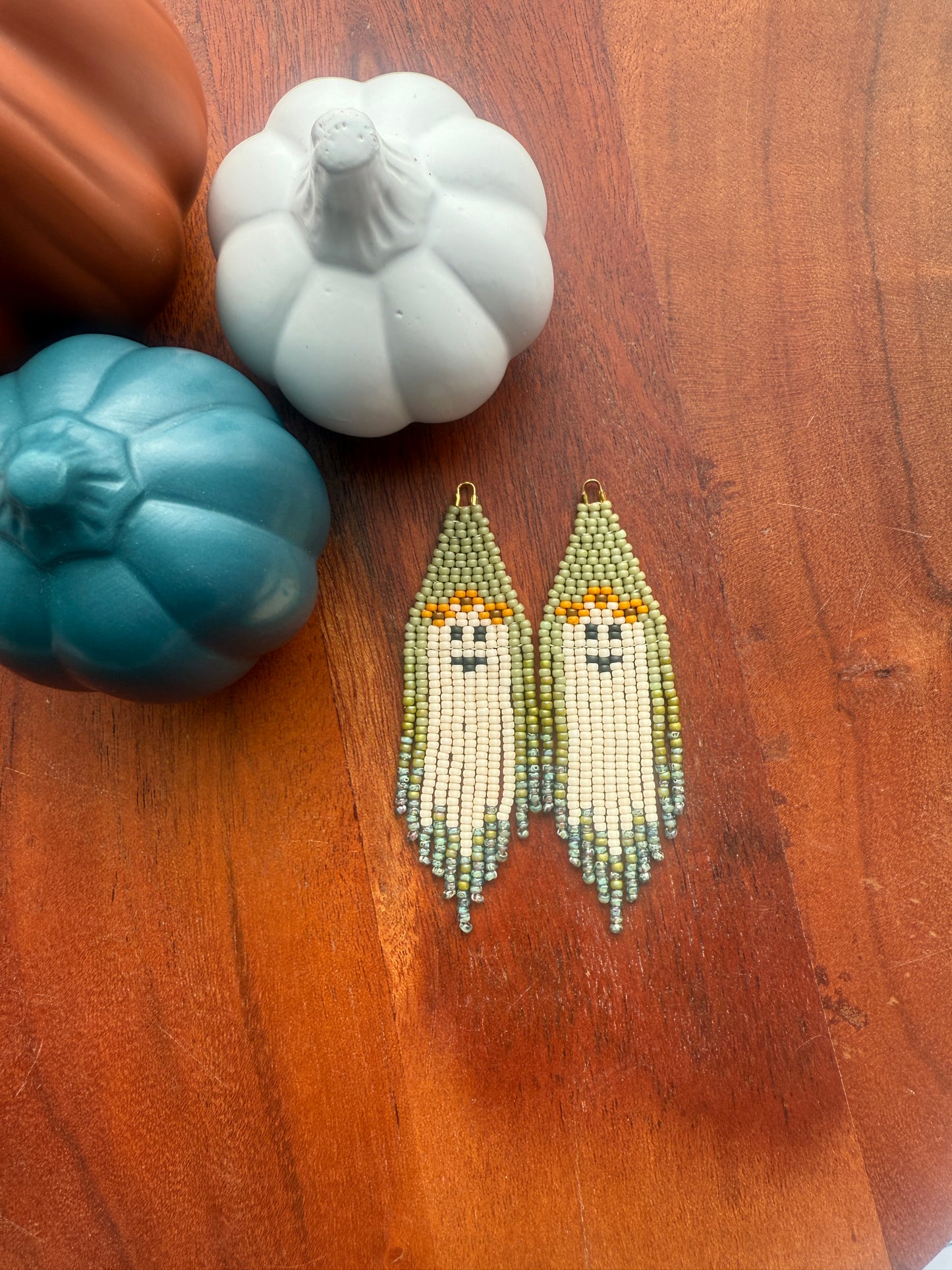 Spring Green/Teal Flower Crown Ghosts