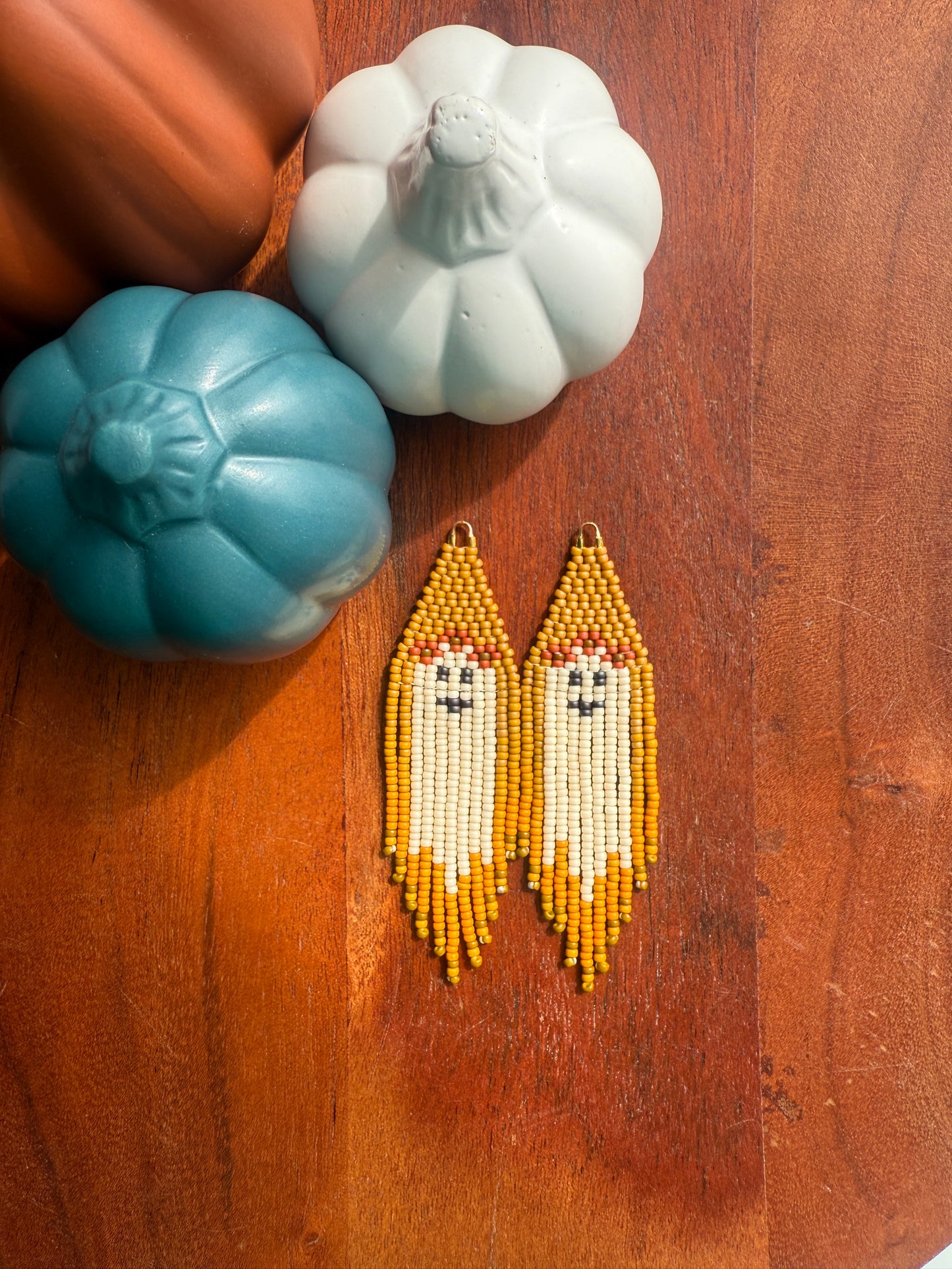 Mustard/Pumpkin Flower Crown Ghosts