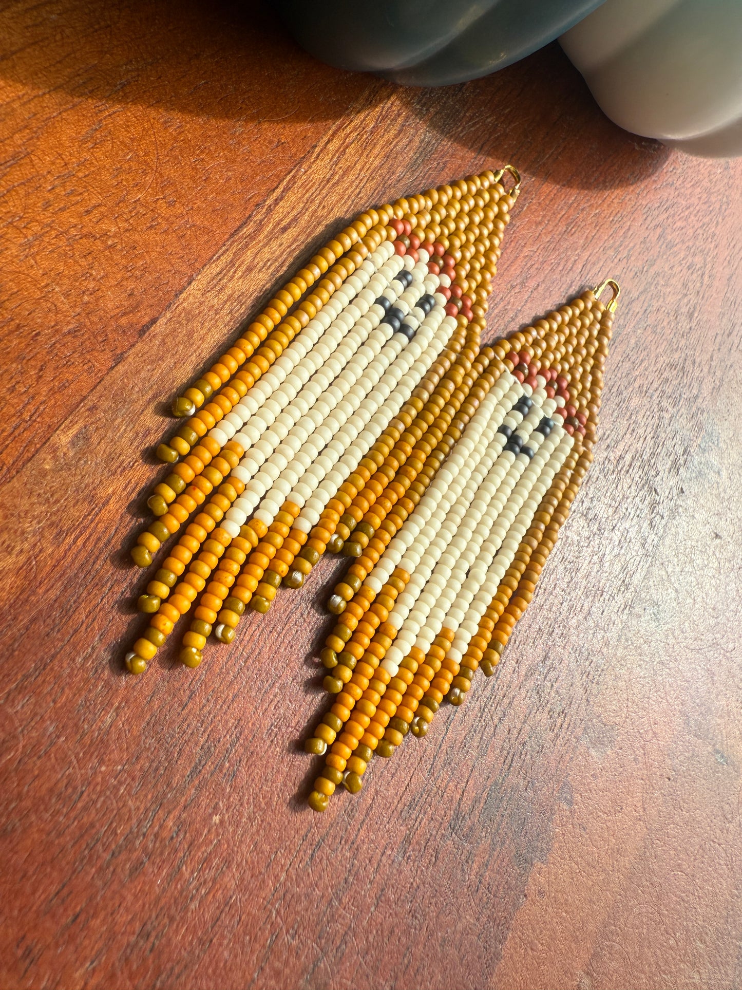 Mustard/Pumpkin Flower Crown Ghosts