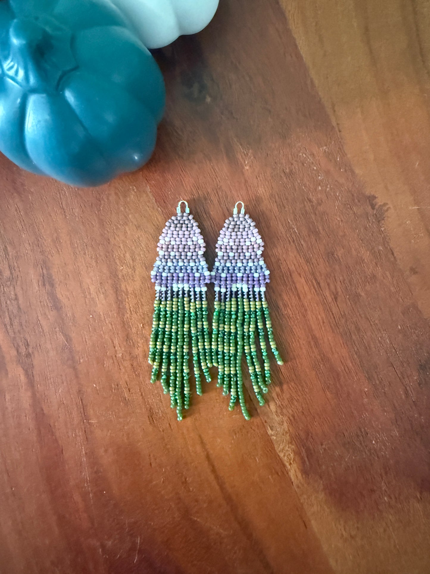 Purple Ombre Floral Fringe