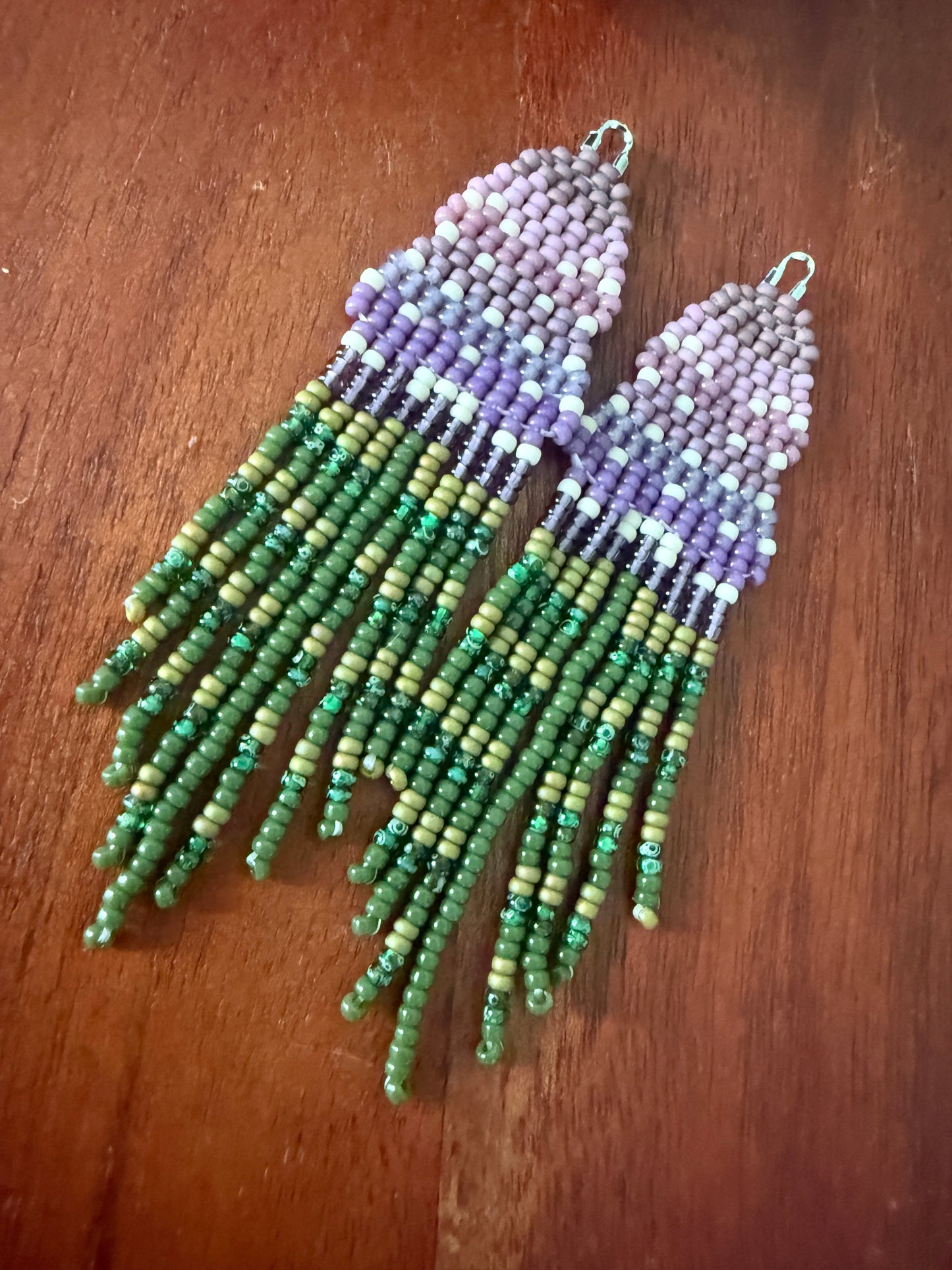 Purple Ombre Floral Fringe