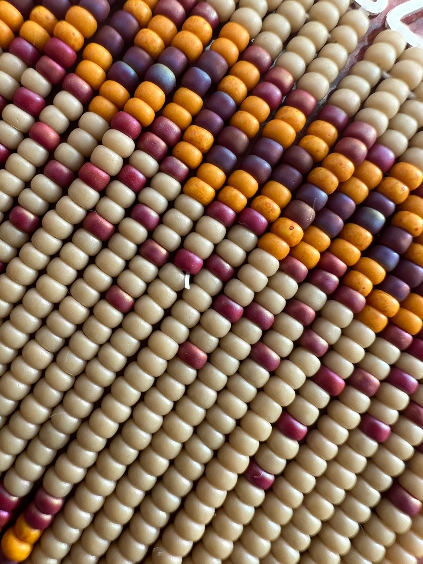 Cozy Sweater Brickstitch Fringe on Triangles