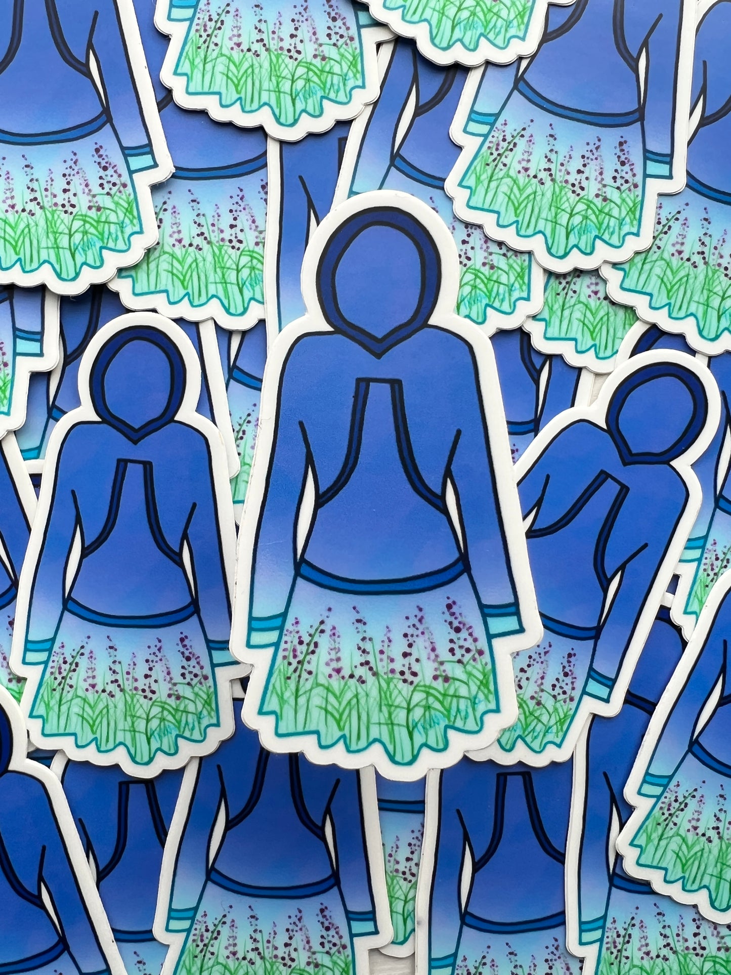 Blue Qaspeq Sticker