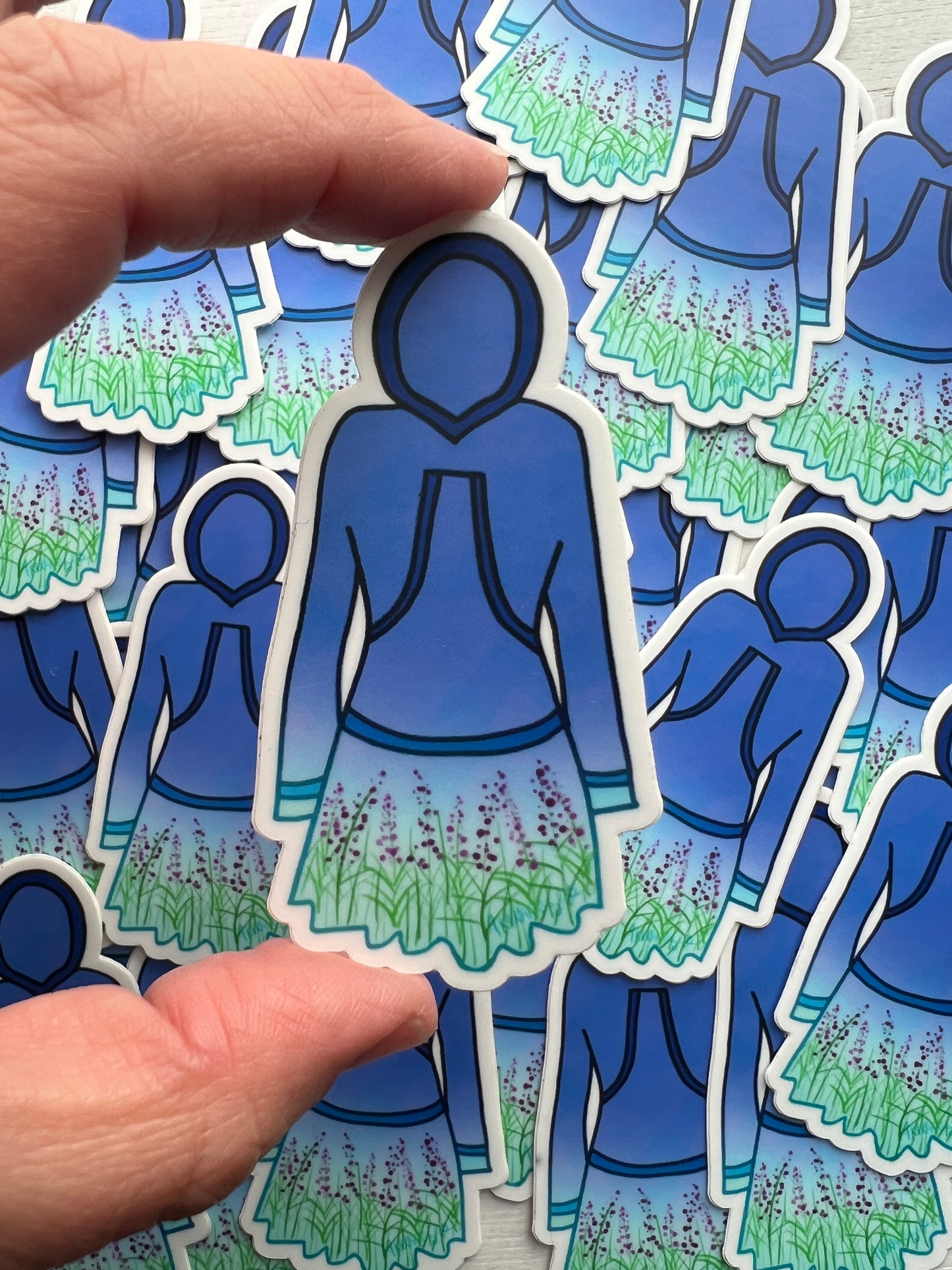 Blue Qaspeq Sticker