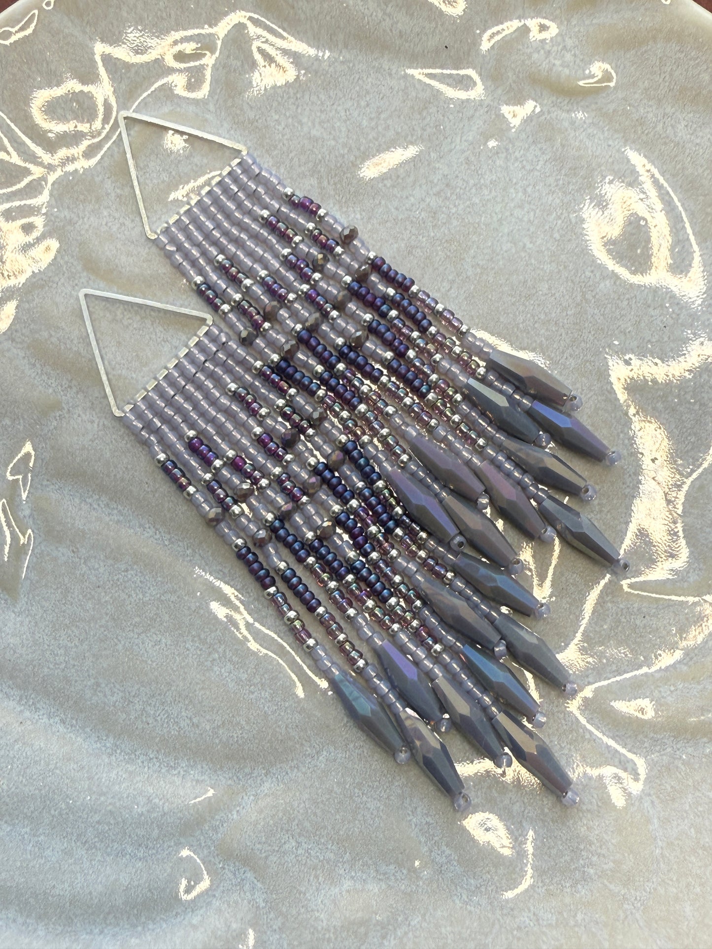 Purples and Iris Fringe on Triangles