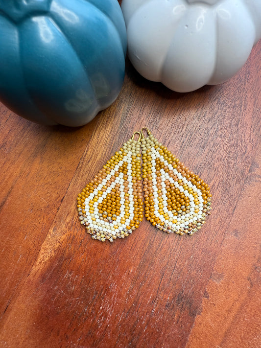 Mustard Fall Brickstitch Drops