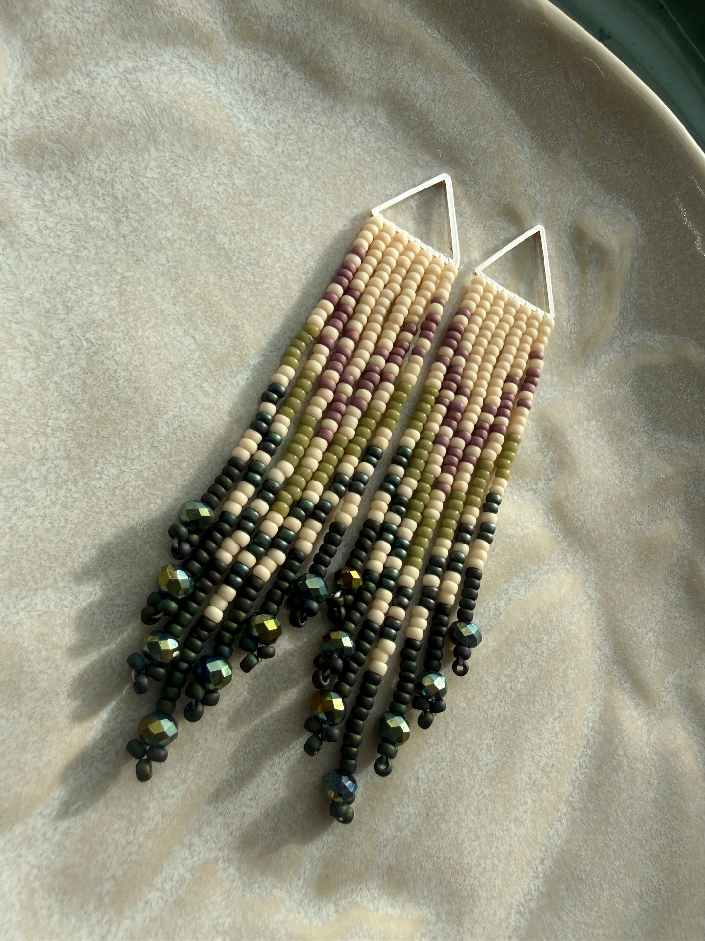 Mini Fringe (Cream, Rose, Green)