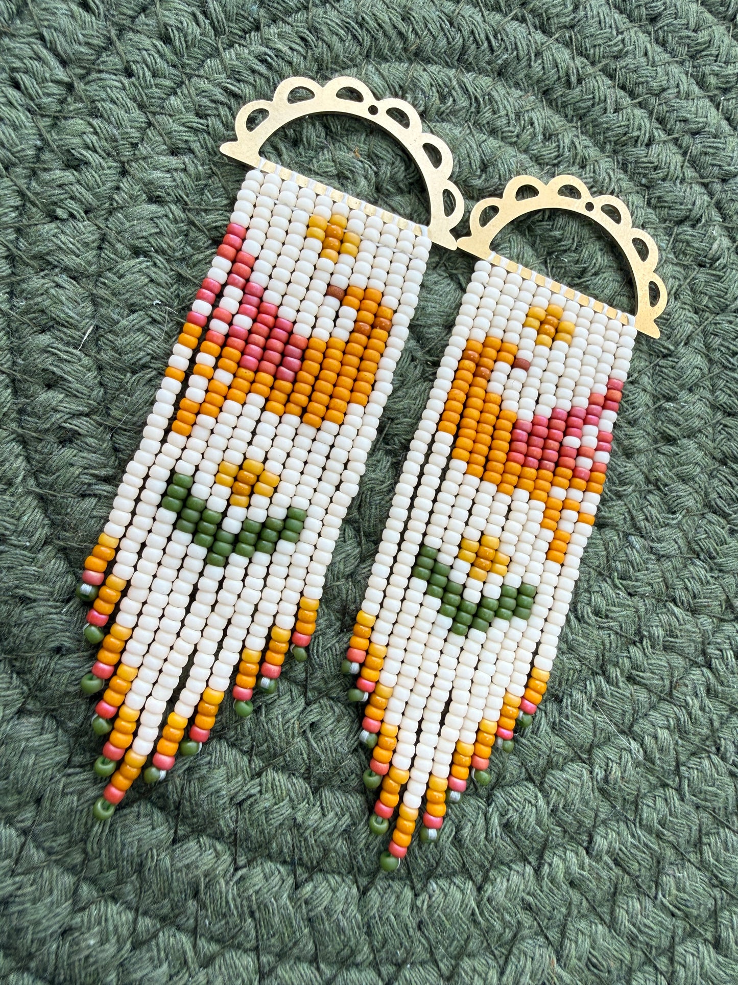 Folk Bird Fringe (Mustard)