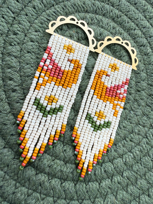 Folk Bird Fringe (Mustard)