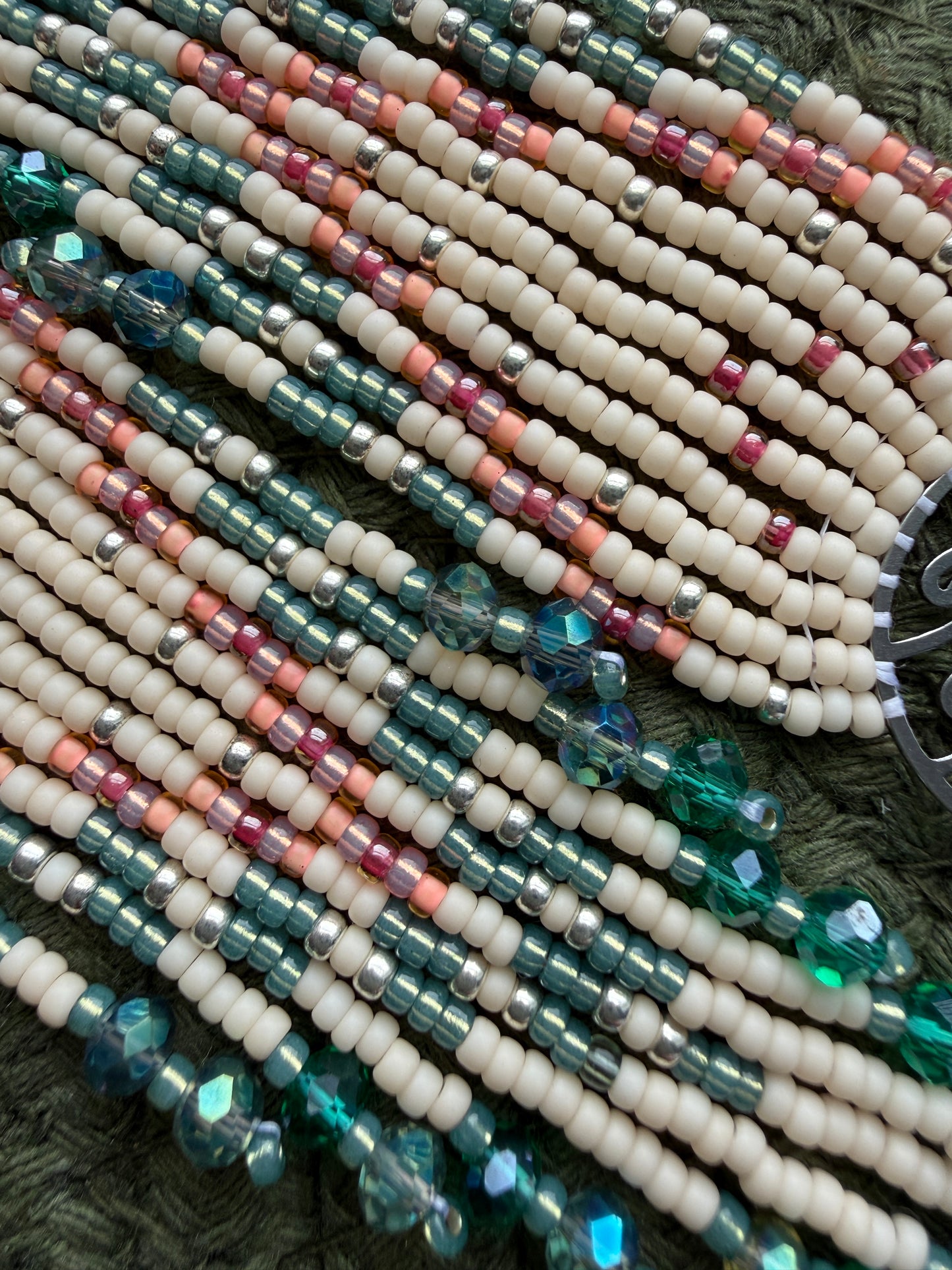 Moon Wave Fringe (Cream, Pink, Turquoise)
