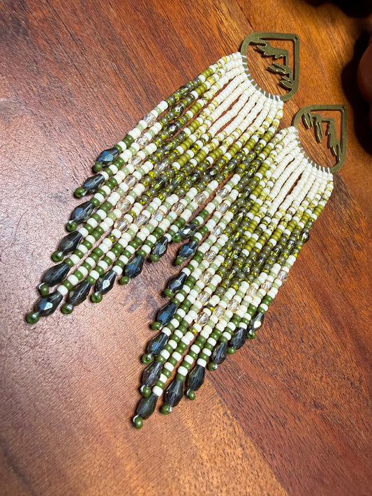 Green Fringe on Mountain Frames