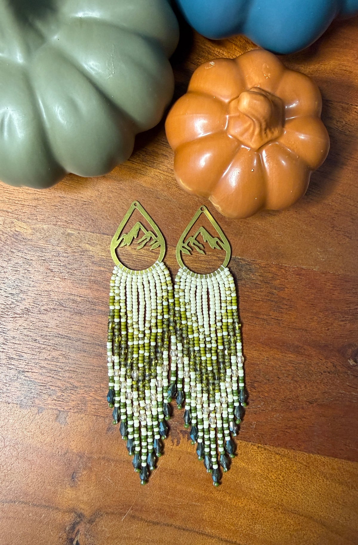 Green Fringe on Mountain Frames