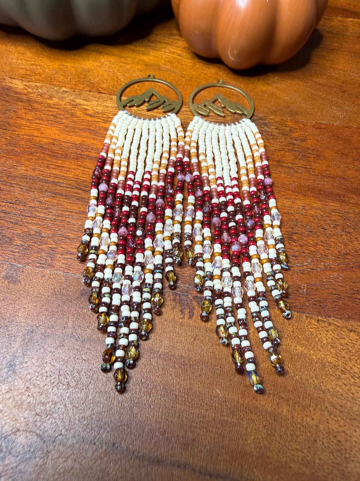 Maroon Fringe on Mountain Frames