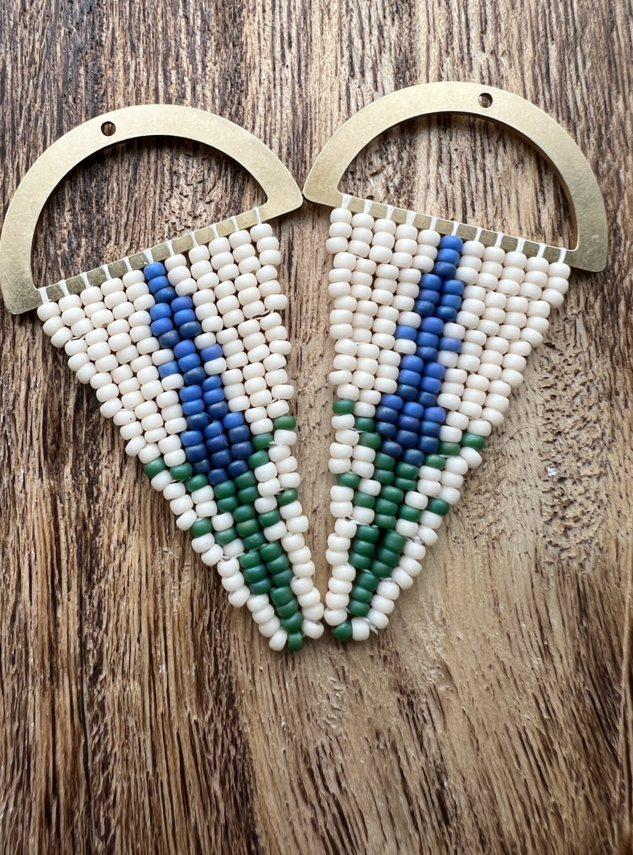 Lupine Earrings *Dark Blue and Blue*